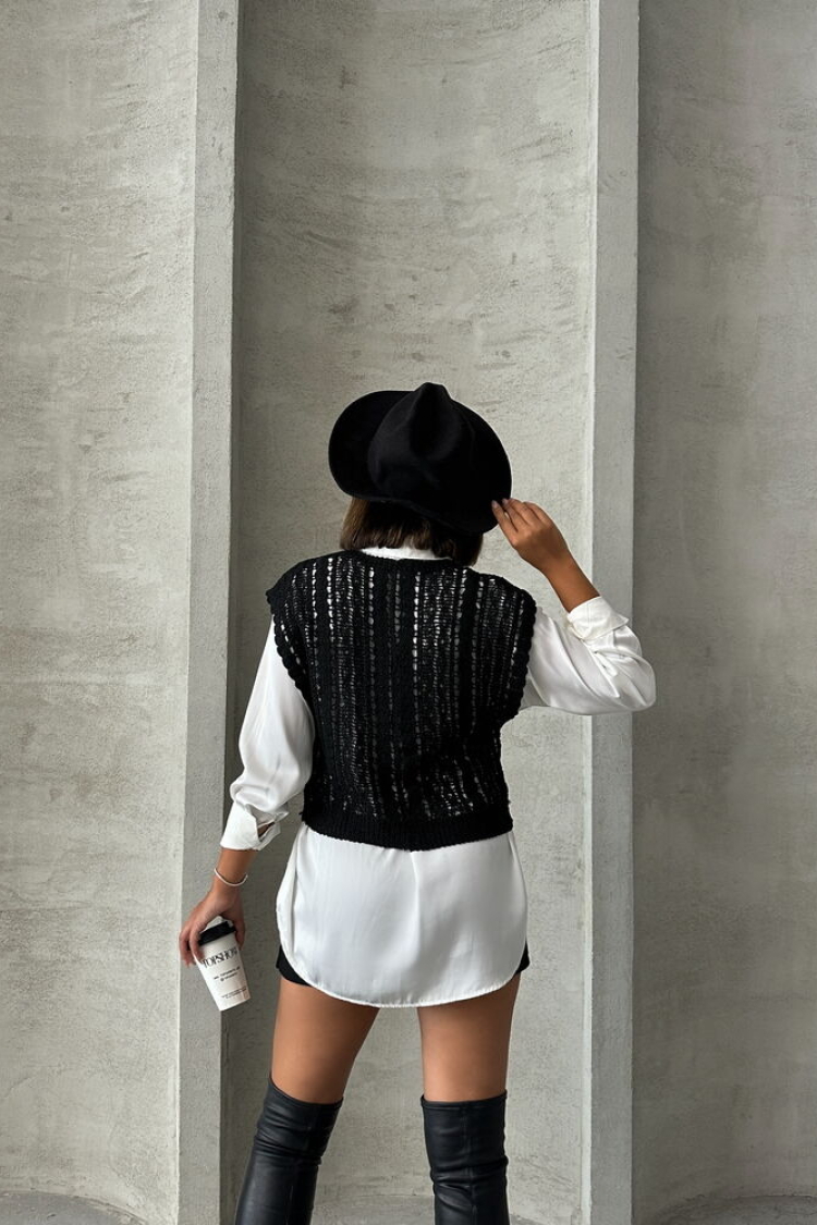 Hair Braided V Neck Blouse - Producer: Topshow - Wholesale Women Clothes - TheBS Women
