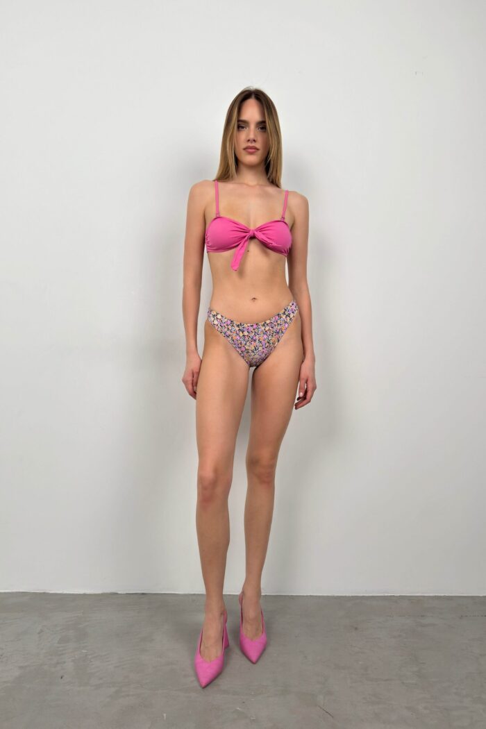 Bow Detail Floral Bikini Suit - Producer: Black Fashion - Wholesale Women Clothes - TheBS Women