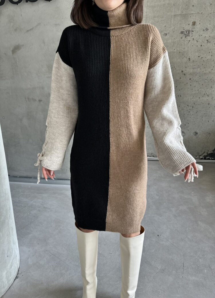Two-Tone Raised Dress - Producer: My Fashion - Wholesale Women Clothes - TheBS Women