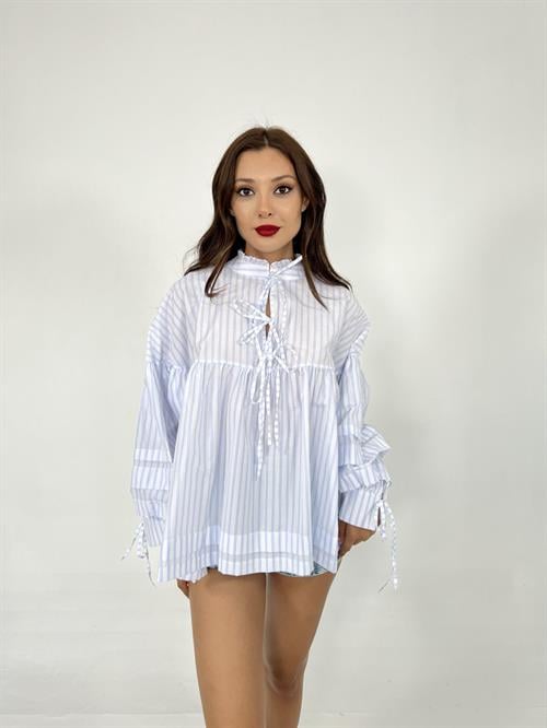 Tie Detail Shirt - Producer: Fame - Wholesale Women Clothes - TheBS Women