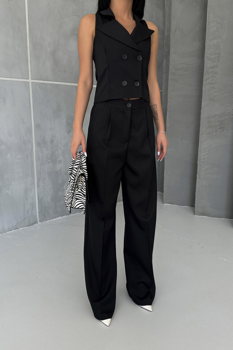 Shawl Collar Buttoned Vest - Producer: Ouz Fashion - Wholesale Women Clothes - TheBS Women