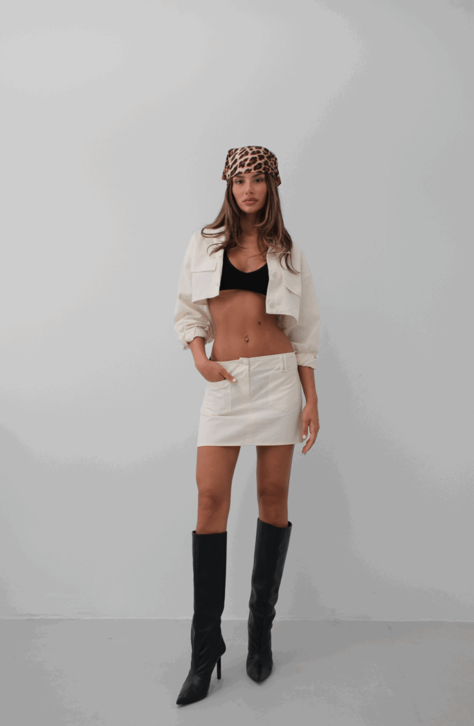 Belt Detail Mini Skirt - Producer: Black Fashion - Wholesale Women Clothes - TheBS Women