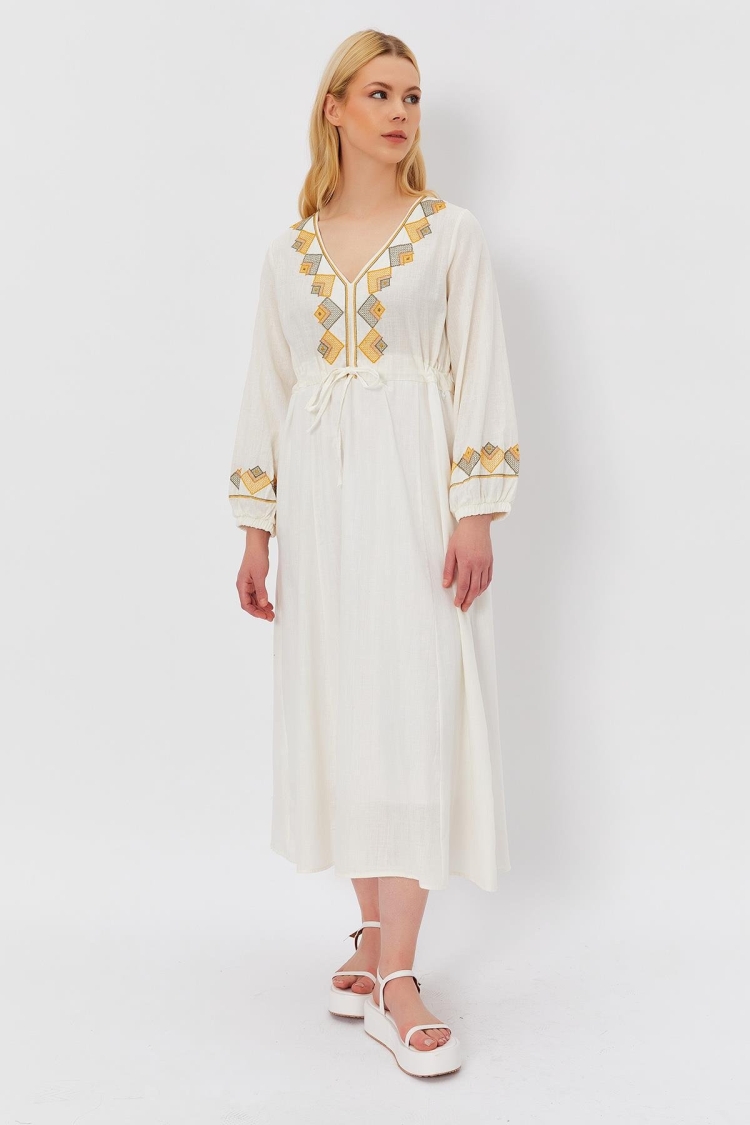 Ethnic Pattern Dress - Producer: Reyon - Wholesale Women Clothes - TheBS Women