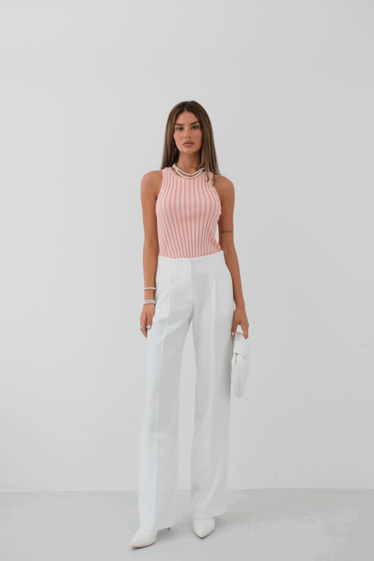 Ribbed Swim Neck Blouse - Producer: Black Fashion - Wholesale Women Clothes - TheBS Women