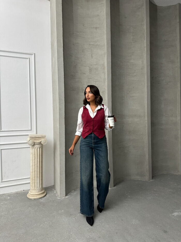 Suede Vest - Producer: Topshow - Wholesale Women Clothes - TheBS Women