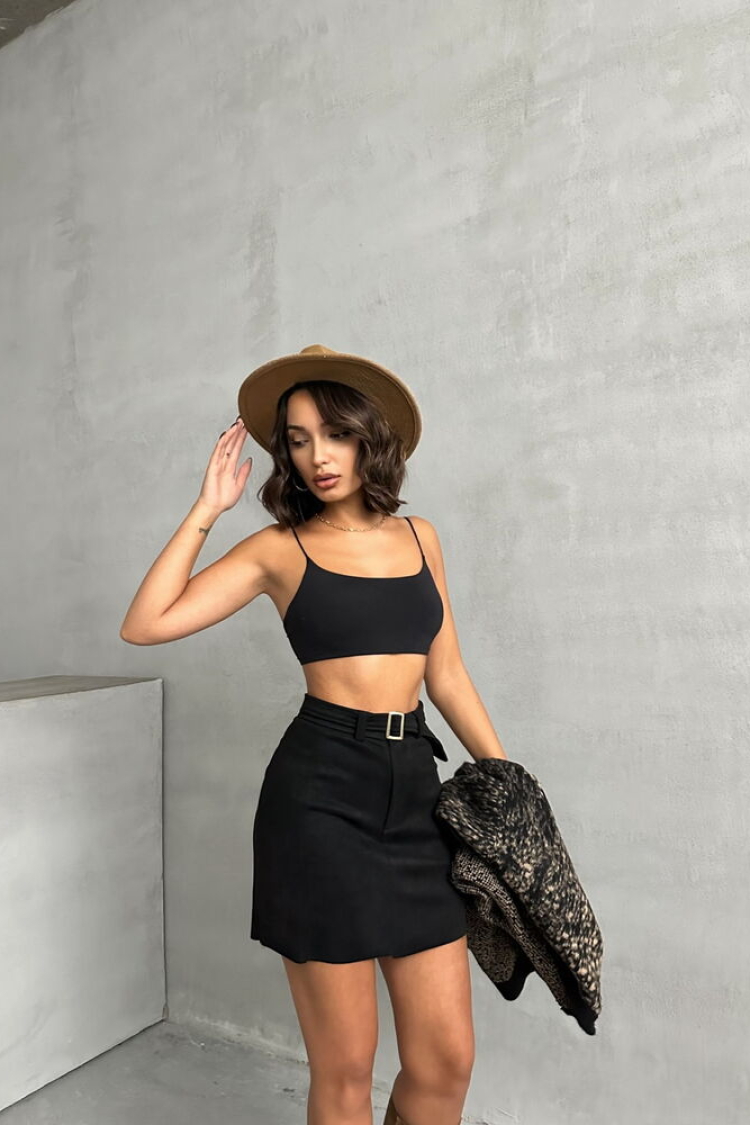 Belt Detailed Skirt - Producer: Topshow - Wholesale Women Clothes - TheBS Women