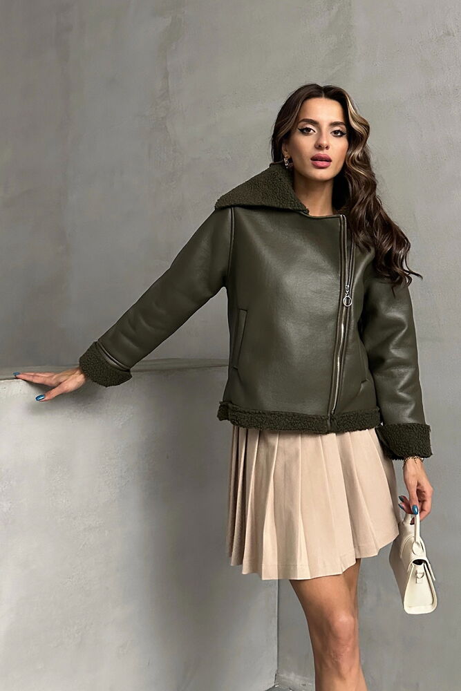 Zippered Leather Jacket - Producer: Topshow - Wholesale Women Clothes - TheBS Women