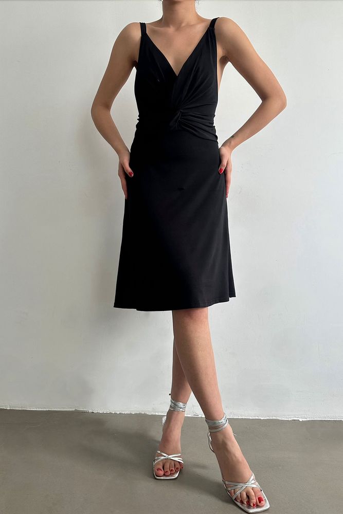 Strappy V-Neck Above Knee Dress - Producer: Topshow - Wholesale Women Clothes - TheBS Women