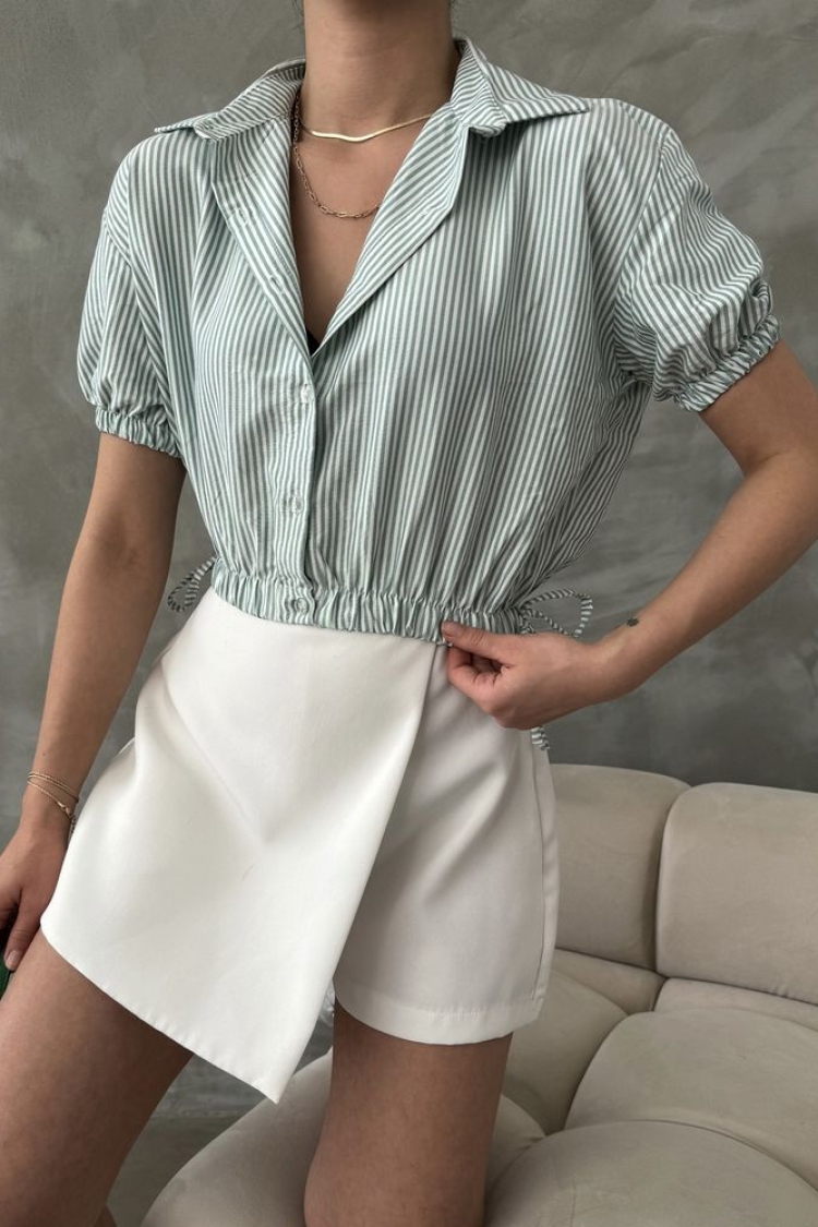 Pitikare Shirt With Elastic Waist - Producer: Topshow - Wholesale Women Clothes - TheBS Women