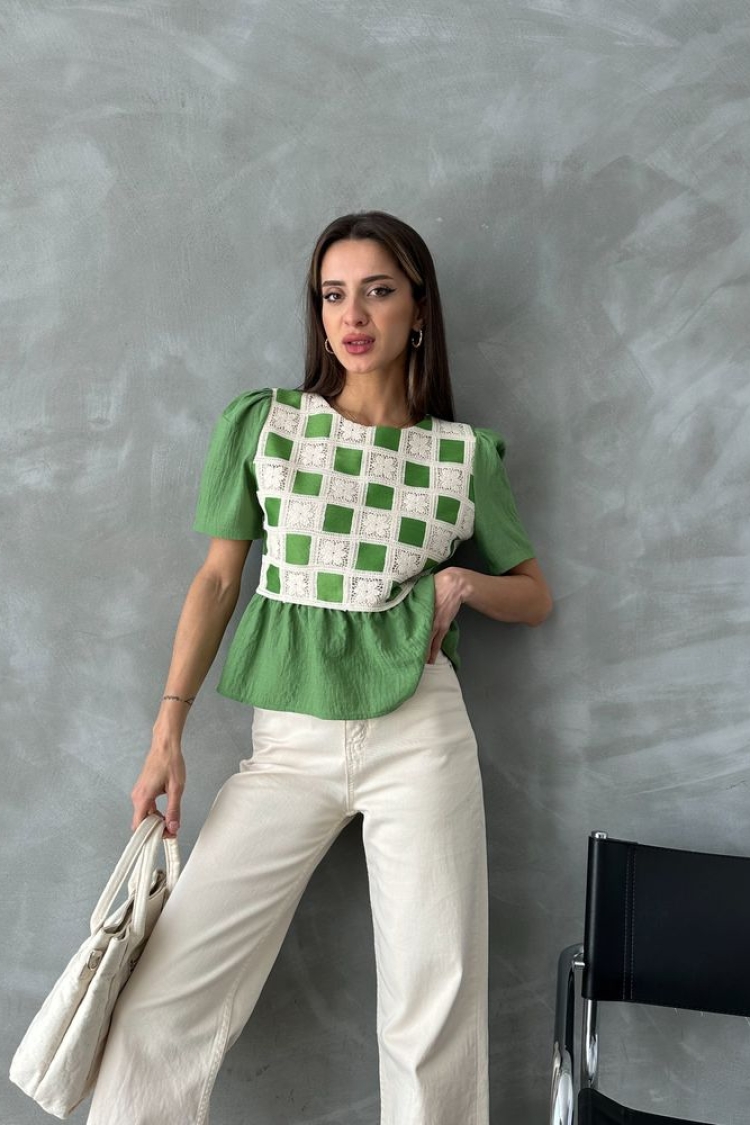 Lace Detailed Blouse - Producer: Topshow - Wholesale Women Clothes - TheBS Women
