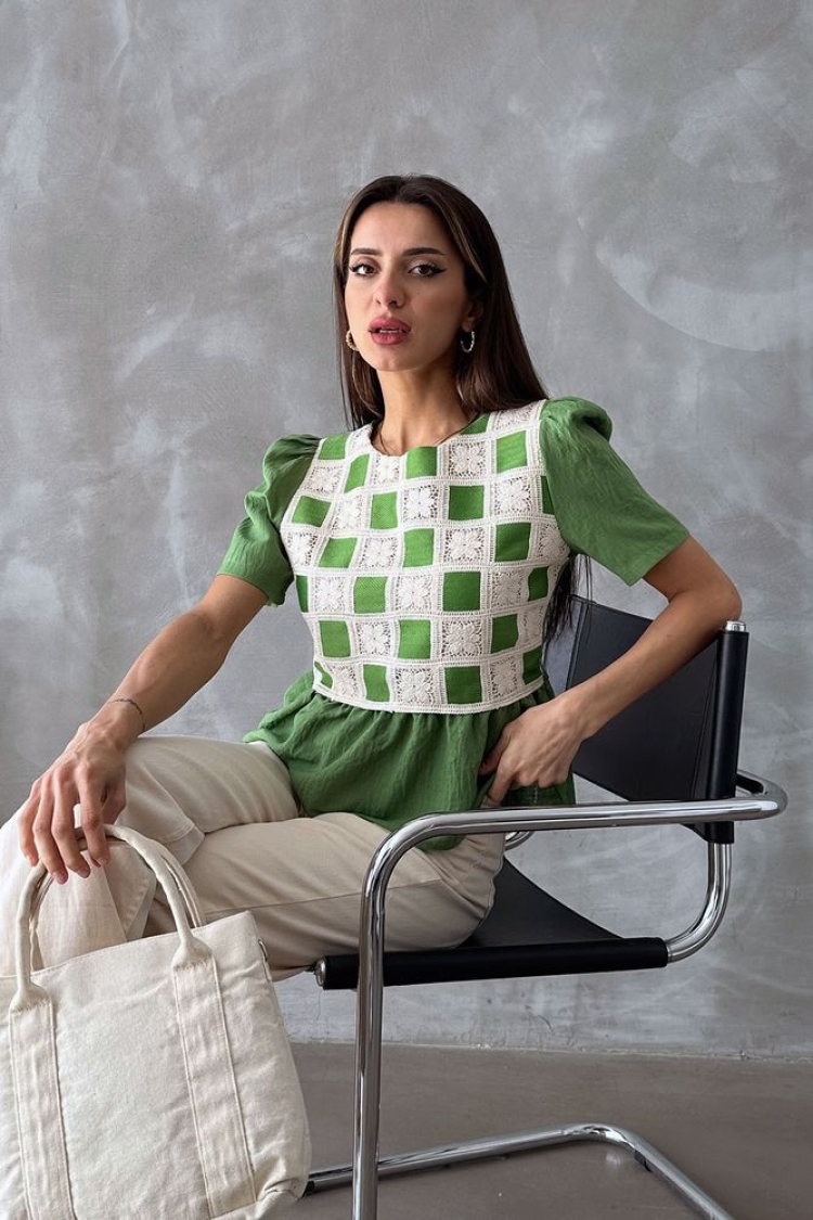 Lace Detailed Blouse - Producer: Topshow - Wholesale Women Clothes - TheBS Women