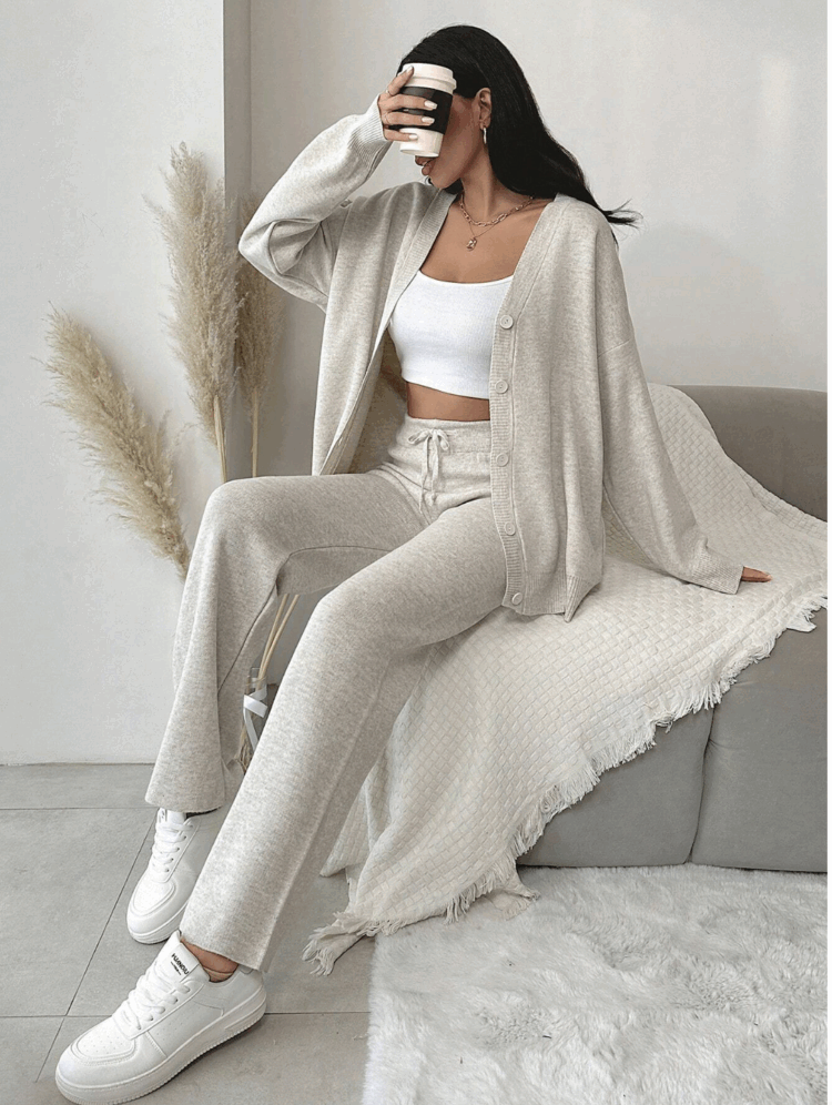 Basic Cardigan Set - Producer: My Fashion - Wholesale Women Clothes - TheBS Women