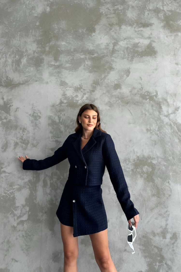 Tweed Fabric Two Piece Suit - Producer: My Jest Fashion - Wholesale Women Clothes - TheBS Women