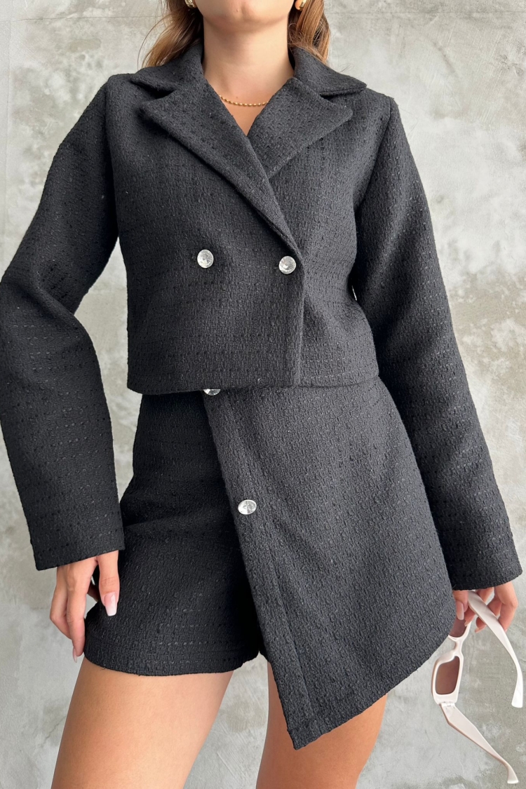 Tweed Fabric Two Piece Suit - Producer: My Jest Fashion - Wholesale Women Clothes - TheBS Women