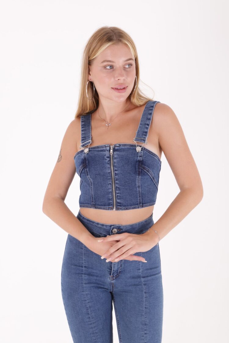 Zippered Front Bustier - Producer: XLove - Wholesale Women Clothes - TheBS Women