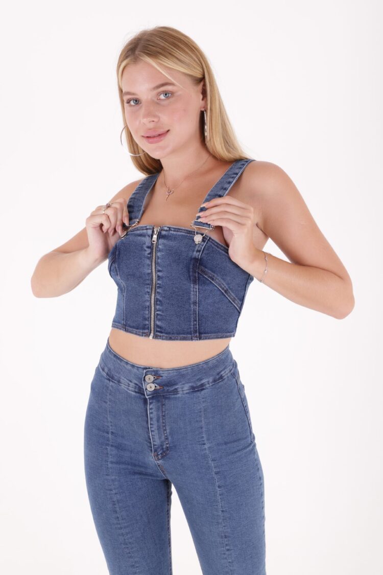 Zippered Front Bustier - Producer: XLove - Wholesale Women Clothes - TheBS Women