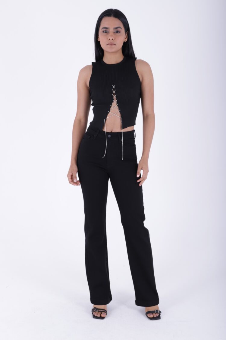 Stitched Leg Wide Leg Relax Jeans - Producer: XLove - Wholesale Women Clothes - TheBS Women