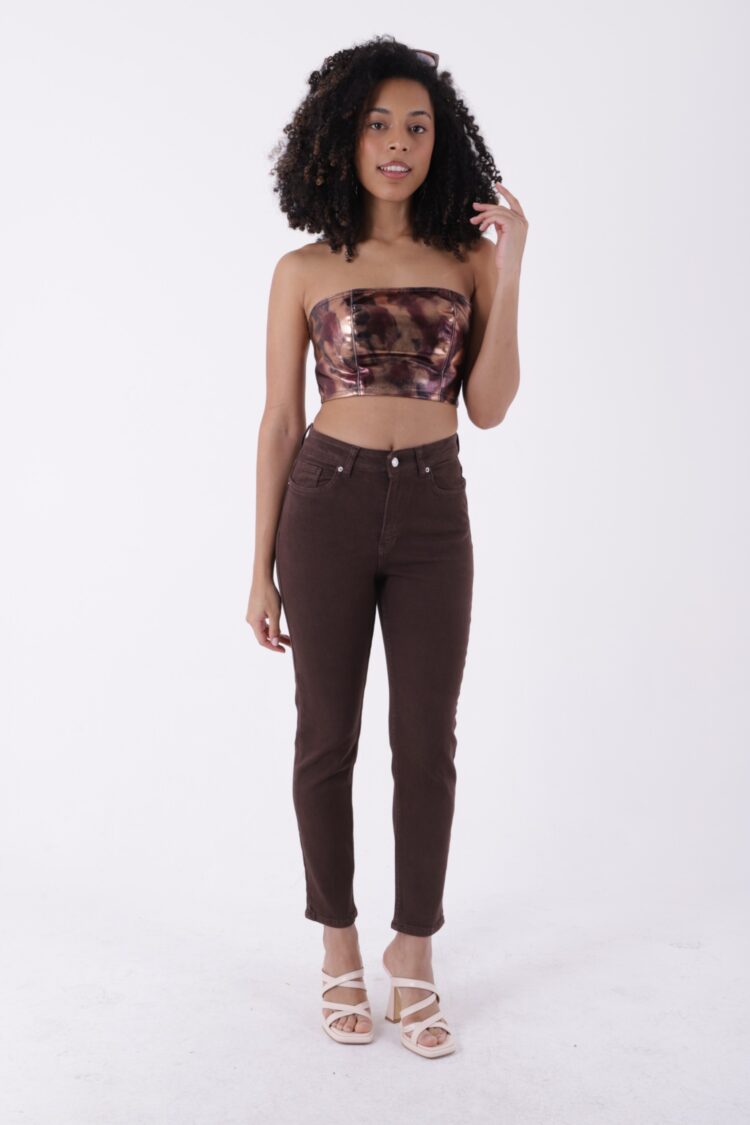 High Waist Comfort Slim Ankle Length Jeans - Producer: XLove - Wholesale Women Clothes - TheBS Women