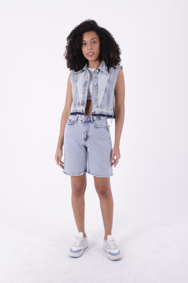 Mid Length Denim Shorts - Brand: XLove - Women & Kids, Baby Clothes Wholesale - TheBS Women