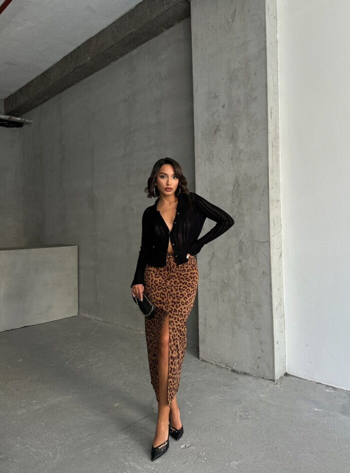 Leopard Print Skirt - Producer: Topshow - Wholesale Women Clothes - TheBS Women