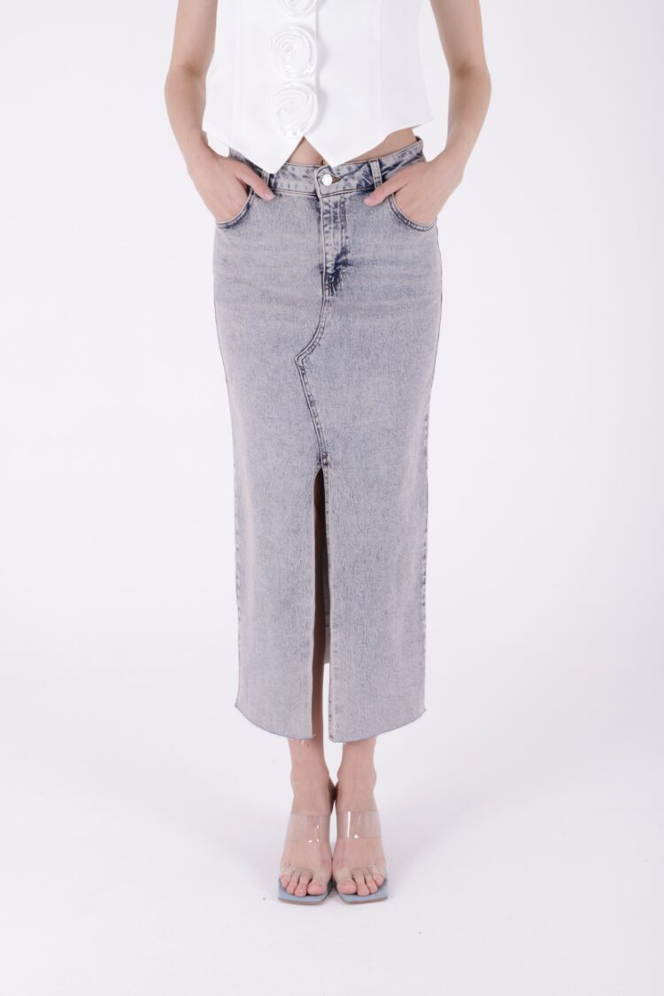 Long Denim Skirt - Producer: XLove - Wholesale Women Clothes - TheBS Women