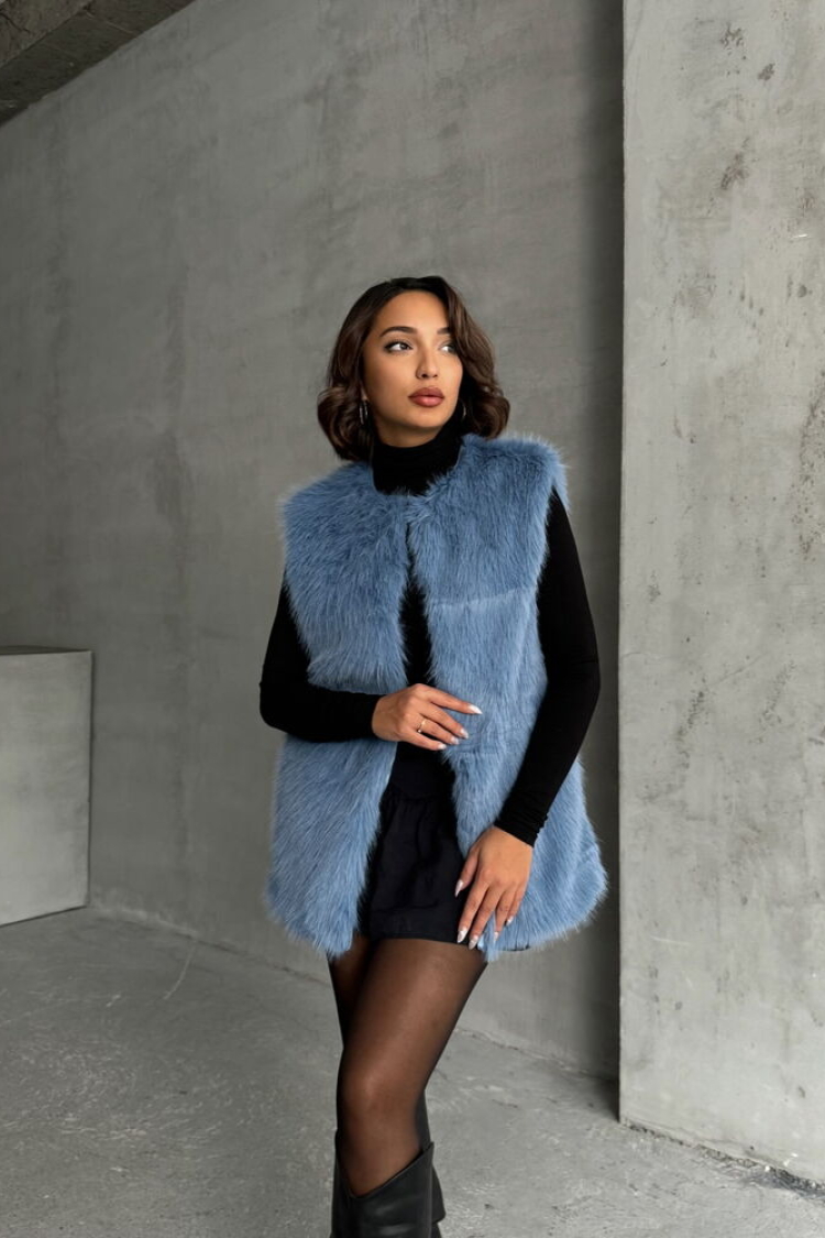 Feathered Wholesale Vest - Producer: Topshow - Wholesale Women Clothes - TheBS Women