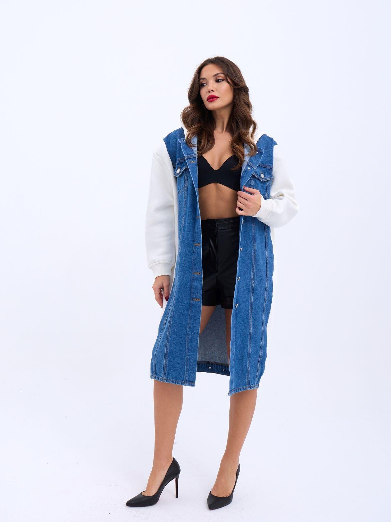 Long Denim Jacket - Producer: Fame - Wholesale Women Clothes - TheBS Women