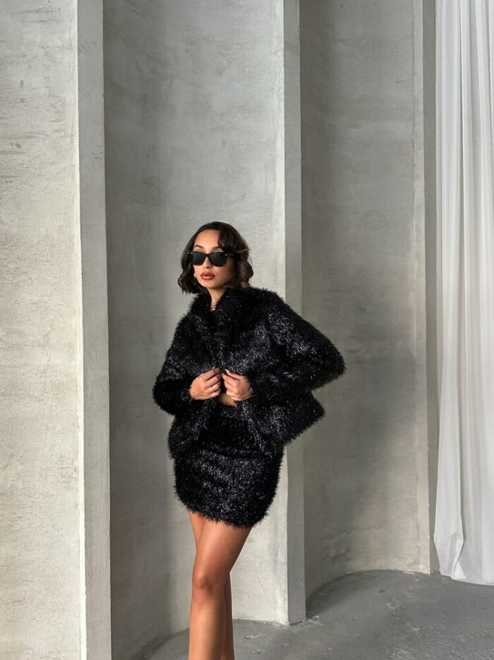 Glittery Fringed Coat - Producer: Topshow - Wholesale Women Clothes - TheBS Women