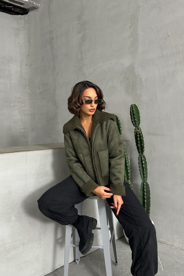 F Suede Plush Wholesale Coat - Producer: Topshow - Wholesale Women Clothes - TheBS Women