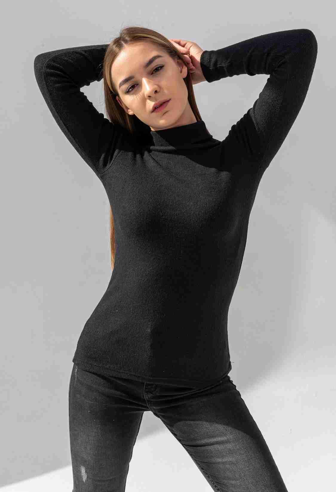 Turtleneck Turtleneck Raised Camisole Ribbed Sweater - Brand: la & vetta - Women & Kids, Baby Clothes Wholesale - TheBS Women