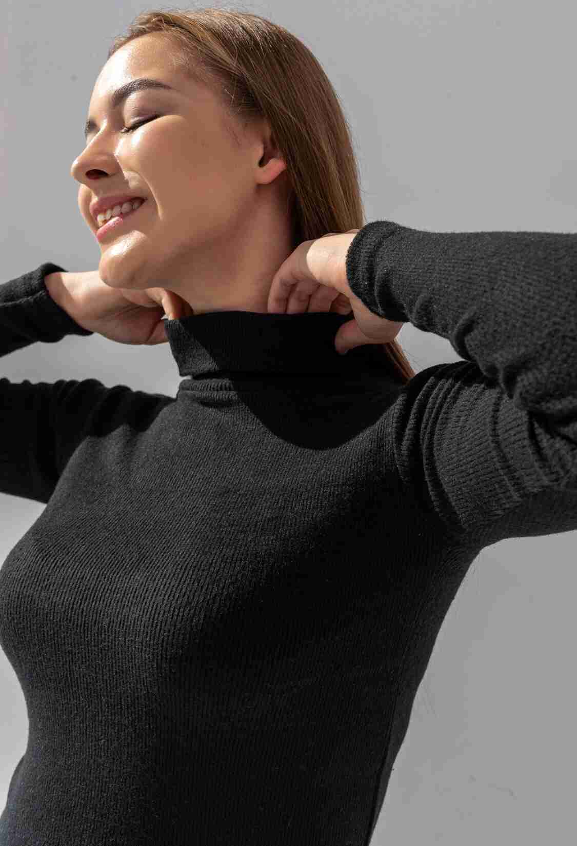 Turtleneck Turtleneck Raised Camisole Ribbed Sweater - Brand: la & vetta - Women & Kids, Baby Clothes Wholesale - TheBS Women