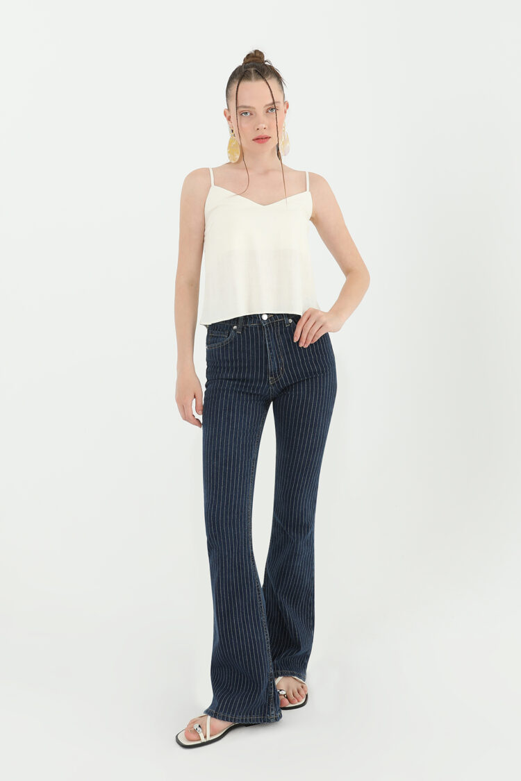 Women's Striped Loose Denim Trousers - Producer: SOUL - Wholesale Women Clothes - TheBS Women