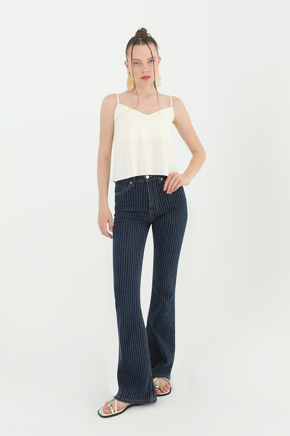 Women's Striped Loose Denim Trousers - Producer: SOUL - Wholesale Women Clothes - TheBS Women