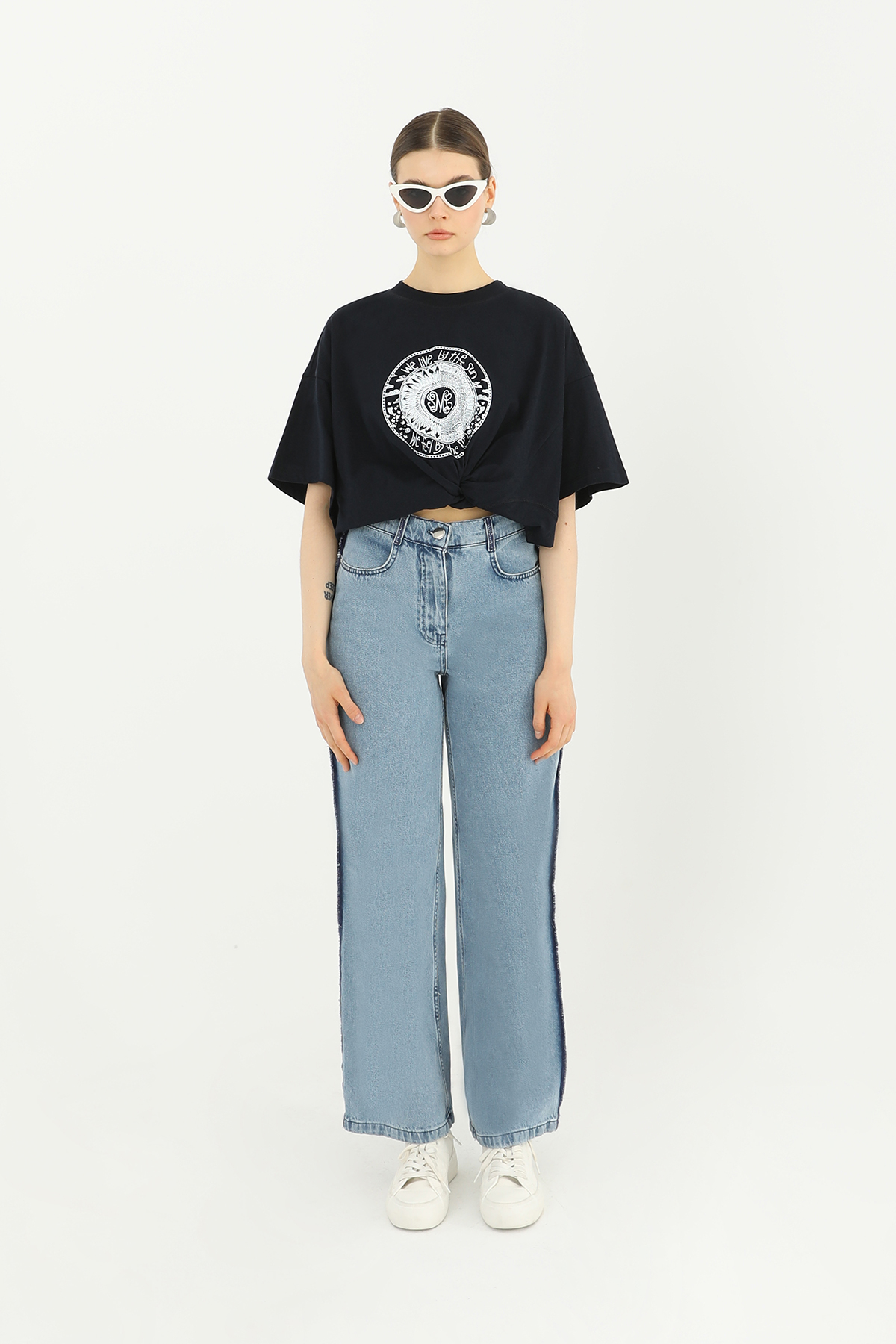 Women's Stripe Detailed Wide Leg Trousers - Producer: SOUL - Wholesale Women Clothes - TheBS Women