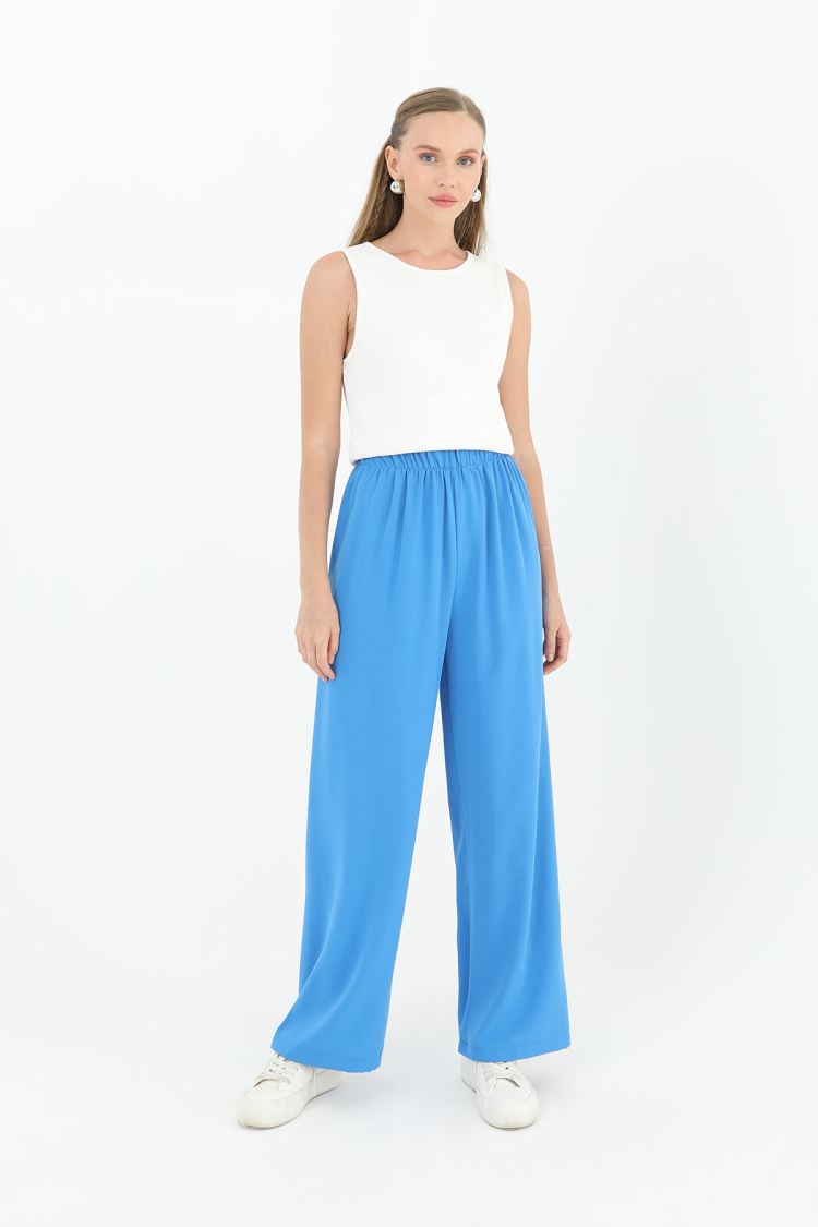 Women's Wide Leg High Waist Trousers - Producer: Puane - Wholesale Women Clothes - TheBS Women