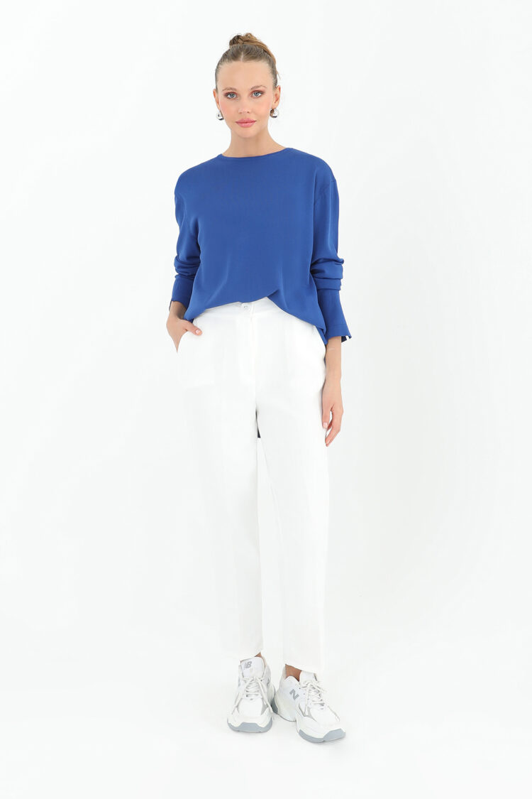 Women's Carrot Shape Fabric Trousers - Producer: Puane - Wholesale Women Clothes - TheBS Women
