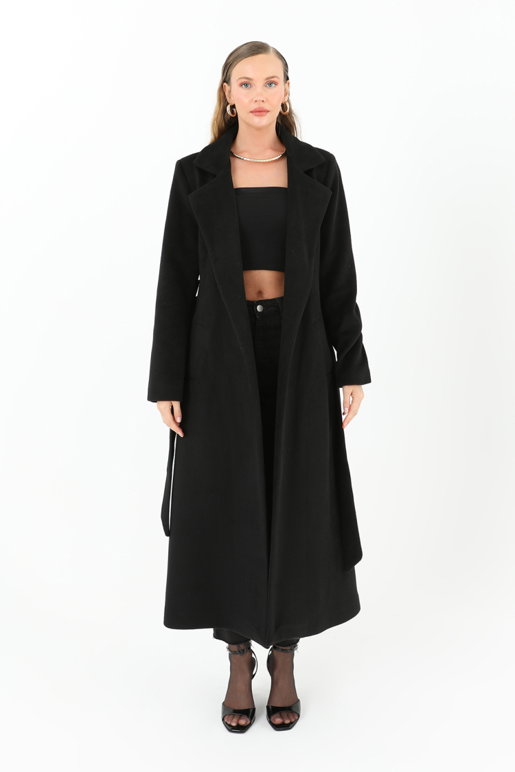 Women's Double Breasted Belted Coat - Producer: Puane - Wholesale Women Clothes - TheBS Women