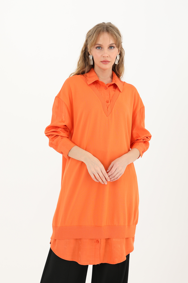 Women's Shirt Detail Tunic - Producer: Puane - Wholesale Women Clothes - TheBS Women