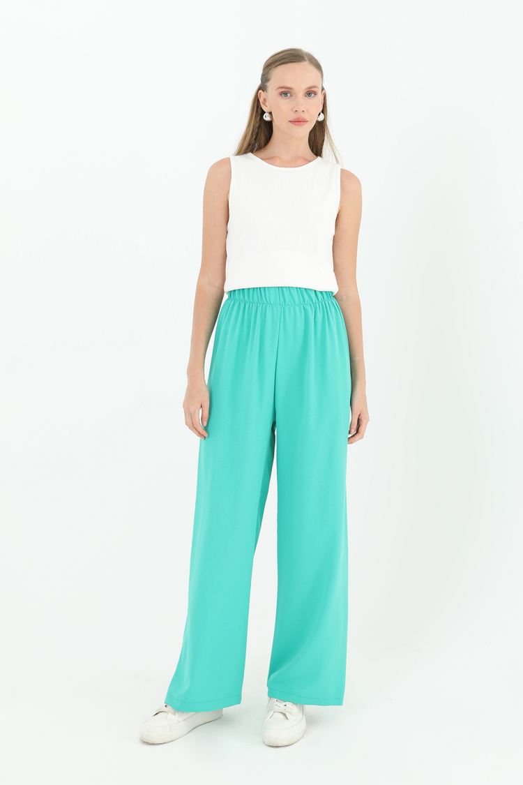 Women's Wide Leg High Waist Trousers - Producer: Puane - Wholesale Women Clothes - TheBS Women