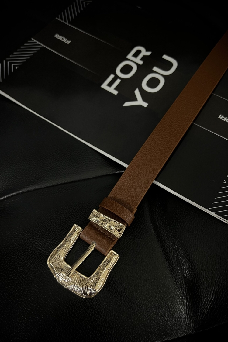 Fiori Gold Buckle Gold Cross Women's Belt - Producer: Fiori - Wholesale Women Clothes - TheBS Women