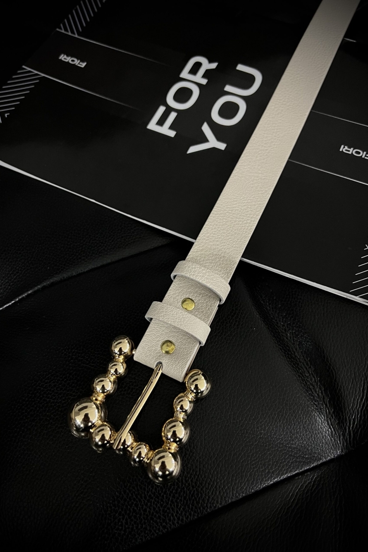Bubble Gold Buckle Women's Belt - Producer: Fiori - Wholesale Women Clothes - TheBS Women