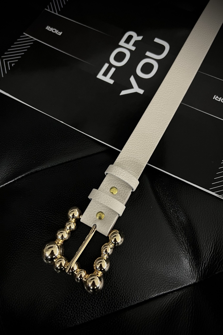 Bubble Gold Buckle Women's Belt - Producer: Fiori - Wholesale Women Clothes - TheBS Women