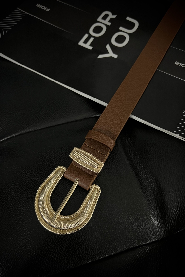 Gold Buckle Gold Bridge Women's Belt - Producer: Fiori - Wholesale Women Clothes - TheBS Women