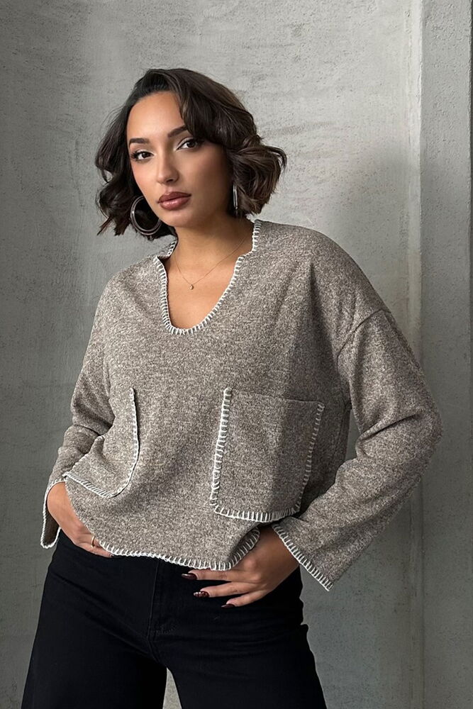 Shepherd Stitched Knitwear Wholesale Blouse F1652 - Producer: Topshow - Wholesale Women Clothes - TheBS Women