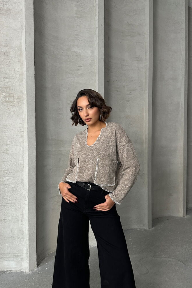 Shepherd Stitched Knitwear Wholesale Blouse F1652 - Producer: Topshow - Wholesale Women Clothes - TheBS Women
