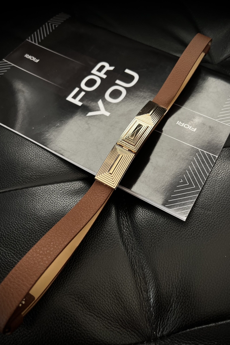 Thin Long Buckled Basic Women's Belt - Producer: Fiori - Wholesale Women Clothes - TheBS Women