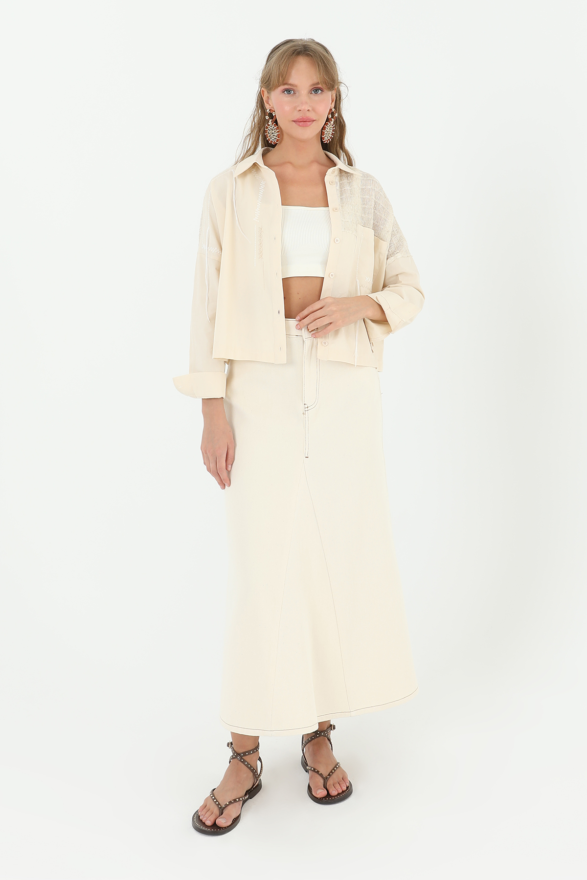 Women's Front Split Skirt - Producer: Puane - Wholesale Women Clothes - TheBS Women