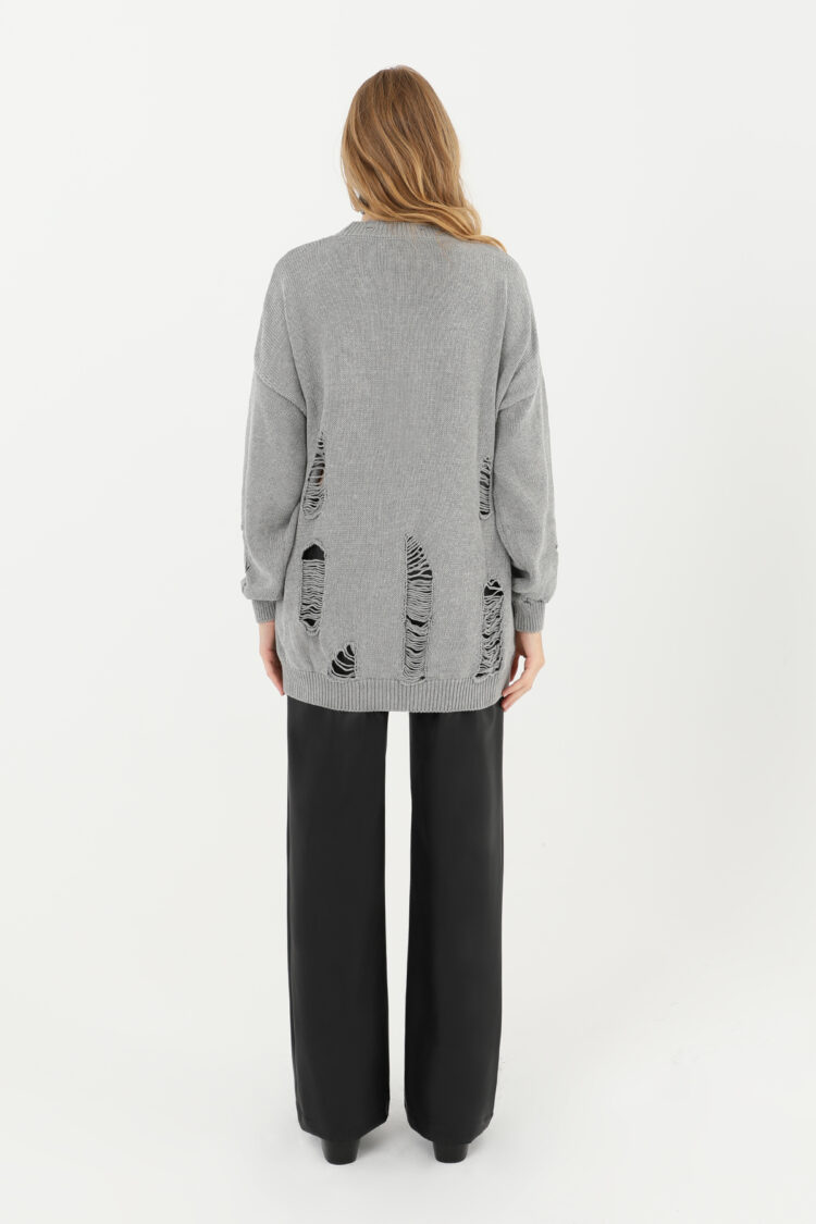 Women's Ripped Knitwear Tunic - Producer: SOUL - Wholesale Women Clothes - TheBS Women