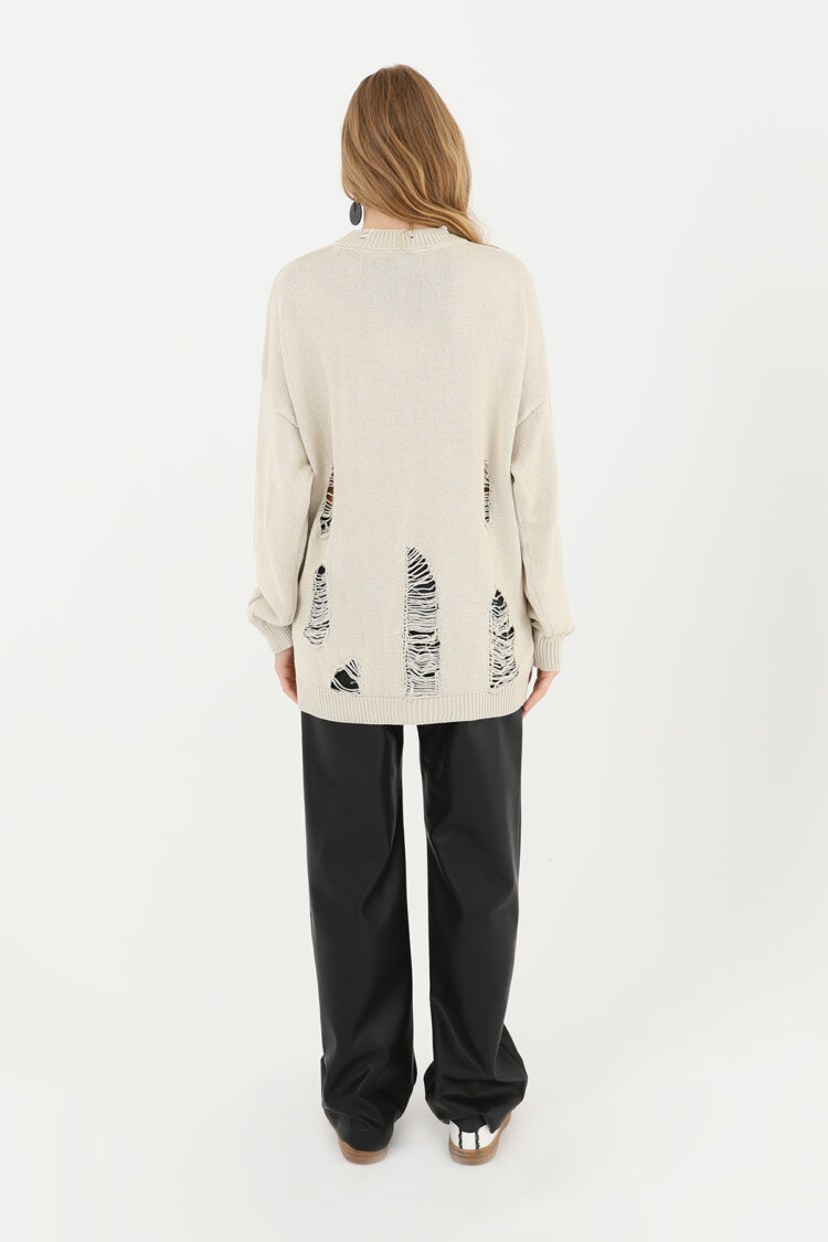 Ripped Knit Tunic - Producer: SOUL - Wholesale Women Clothes - TheBS Women