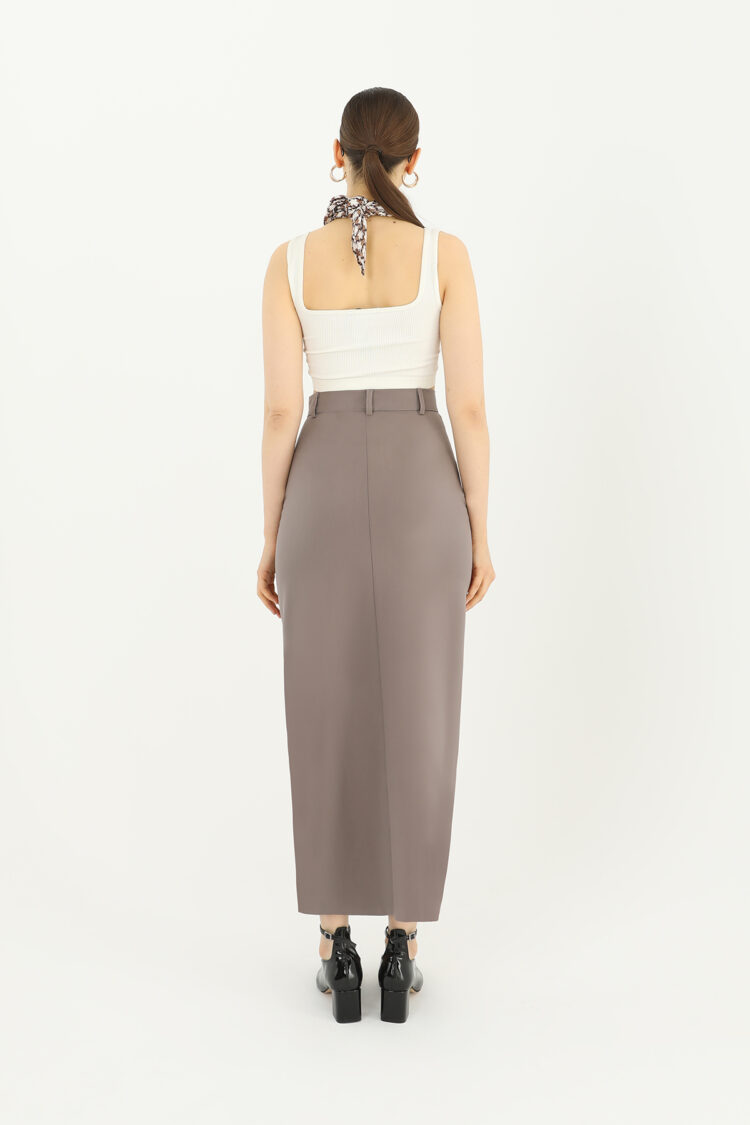 Fabric Skirt With Front Slit - Producer: SOUL - Wholesale Women Clothes - TheBS Women